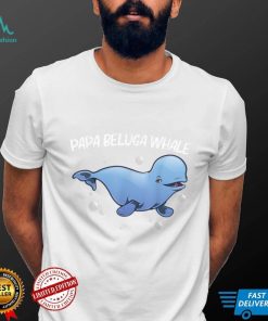 Cool Beluga Whale For Men Dad Orca Whales Save The Ocean T Shirt