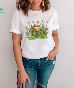 Cottagecore Frog Playing Guitar in Countrycore Aesthetic T Shirt