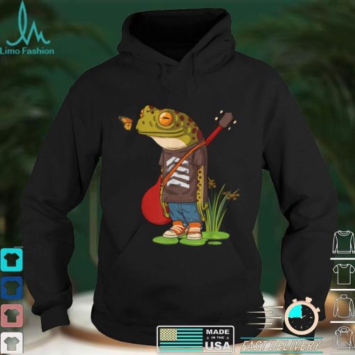 Cottagecore Musician Frog With Guitar Countrycore T Shirt
