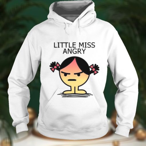 Cute Meme Angry Fitted Little Miss shirt