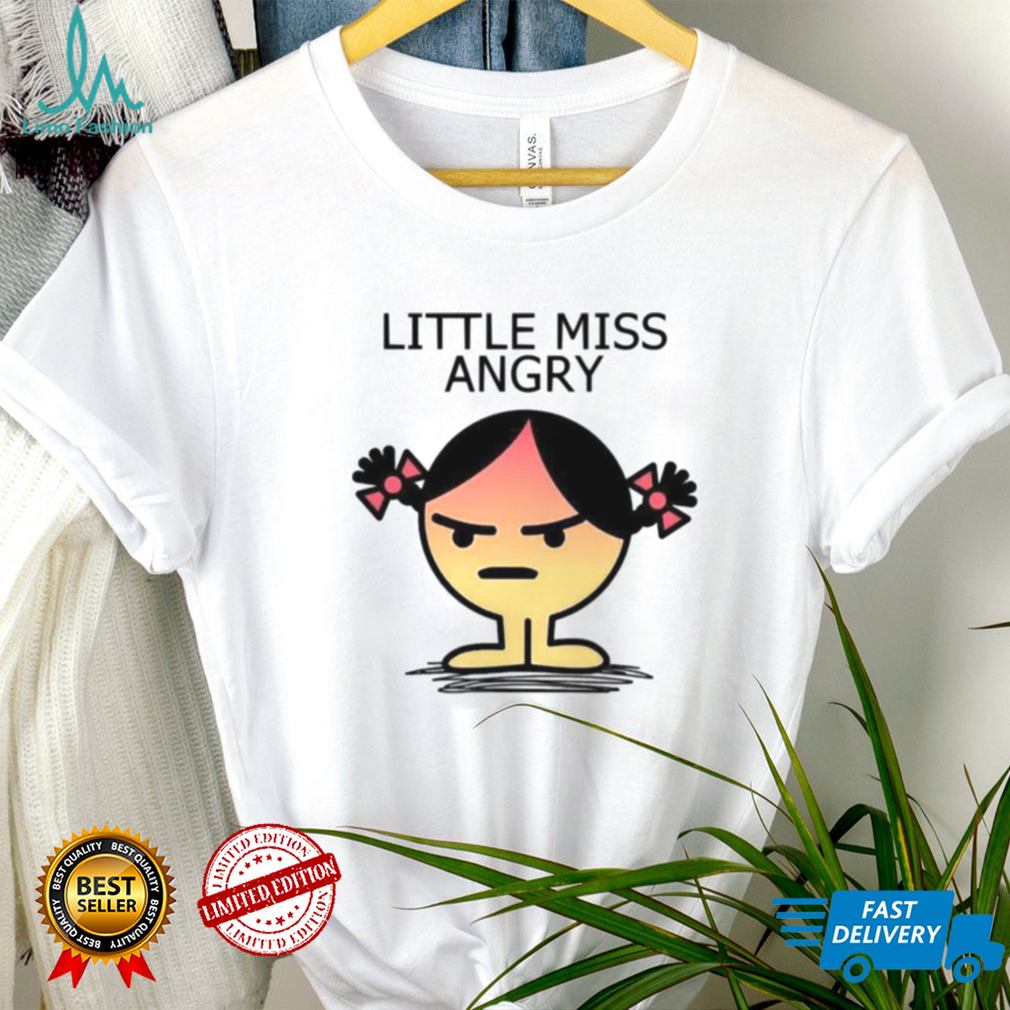 Cute Meme Angry Fitted Little Miss shirt Cute Meme Angry Fitted Little Miss shirt