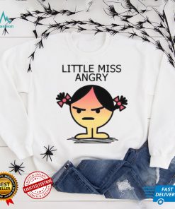 Cute Meme Angry Fitted Little Miss shirt