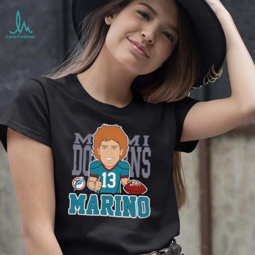 Dan Marino Miami Dolphins caricature chibi art shirt