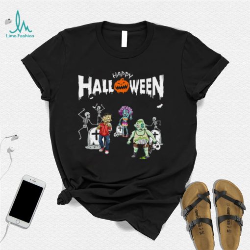 Dancing Zombies Skeletons In A Cemetery Halloween Unisex Sweatshirt