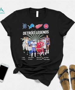 Detroit Legends Sports Teams Players Signatures Shirt
