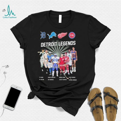 Detroit Legends Sports Teams Players Signatures Shirt