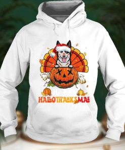 Dog Australian Cattle Hallothanksmas Halloween Thanksgiving T Shirt Copy (2)