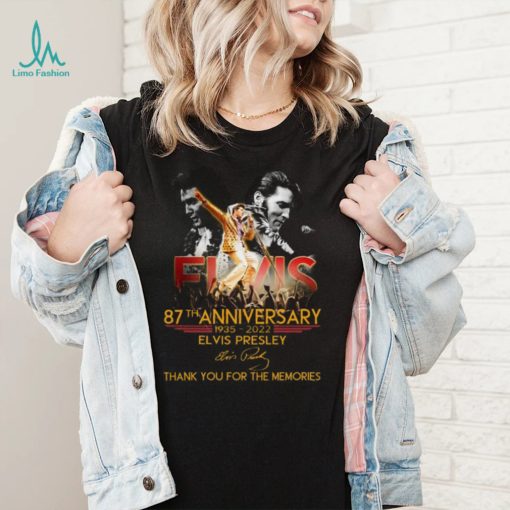 ELVIS PREYLAY 87th Anniversary Thank you for the memories shirt