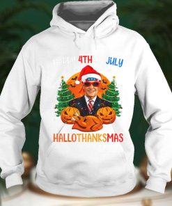 Funny Biden Happy 4th Of Hallothanksmas Holidays Halloween T Shirt