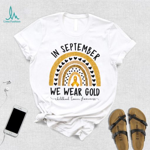 Funny Childhood Cancer Awareness Shirts In September We Wear T Shirt