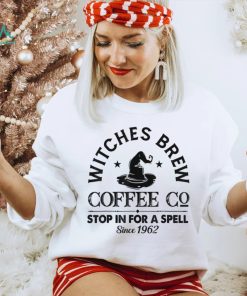 Funny Witch Hat Witches Brew Coffee Halloween T Shirt