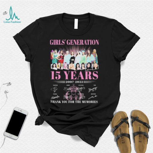 Girls’ Generation 15 Years 2007 2022 Thank You For The Memories Signatures Shirt