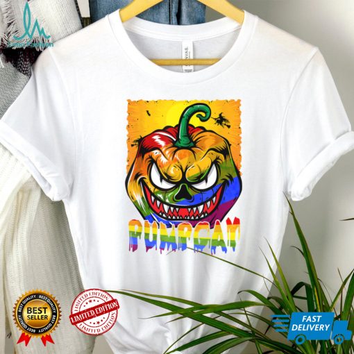 Halloween Scary Pumpkins Gay Proud LGBT Supporter Lover T Shirt