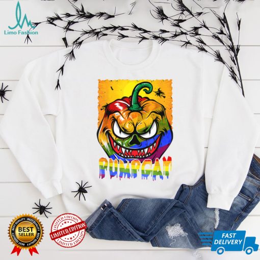 Halloween Scary Pumpkins Gay Proud LGBT Supporter Lover T Shirt