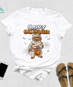 Happy Halloween Bear Mummy T Shirt