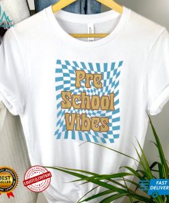 Hello Preschool Vibes Retro Teachers Kids Back To School T Shirt