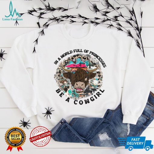 Highland Cow Bandana Be A Cowgirl Western Country Farmers T Shirt
