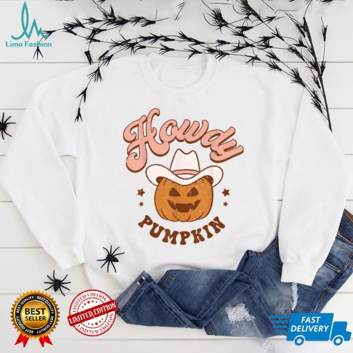 Howdy Pumpkin Rodeo Western Country Fall Southern Halloween T Shirt 1