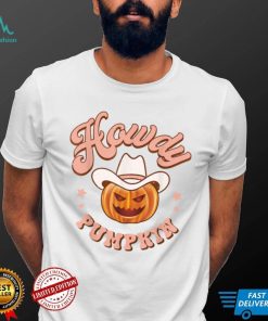 Howdy Pumpkin Rodeo Western Country Fall Southern Halloween T Shirt