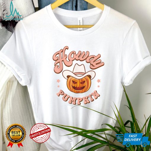 Howdy Pumpkin Rodeo Western Country Fall Southern Halloween T Shirt