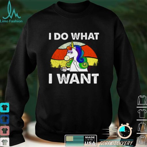 I Do What I Want Funny Unicorn Rainbow Lgbt shirt