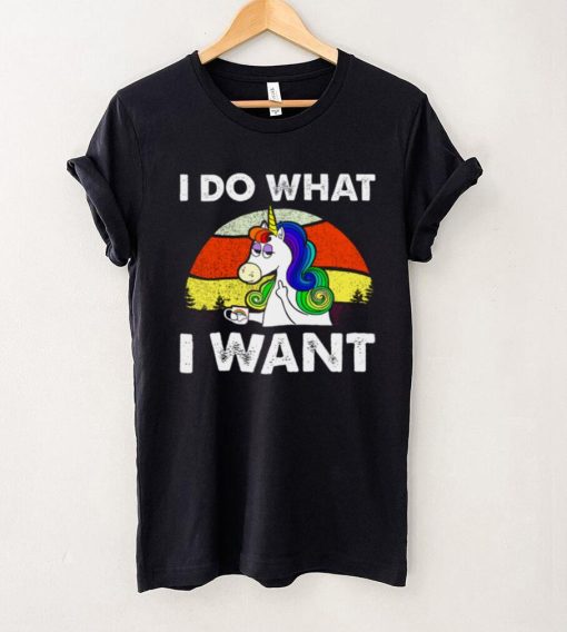 I Do What I Want Funny Unicorn Rainbow Lgbt shirt