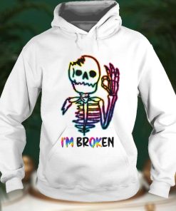 Im Ok Im Broken Invisible Mental Illness Skeleton T Shirt