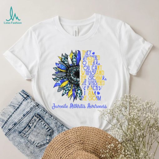 I'm The Storm Sunflower Leopard Juvenile Arthritis Warrior T Shirt