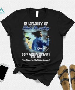 In memory of Elvis Presley 88th anniversary 1935 2023 the man the myth the legend signature shirt