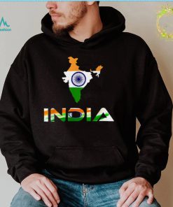 Indian Map and Flag Souvenir   Distressed India T Shirt