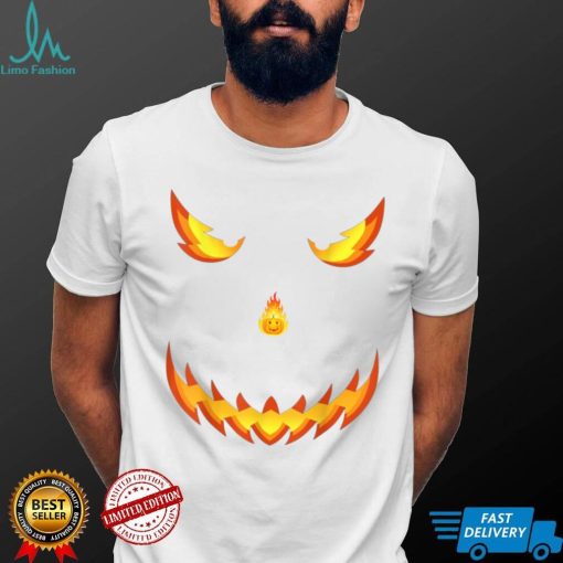 Jack O Lantern Scary Carved Pumpkin Face Halloween Costume T Shirt