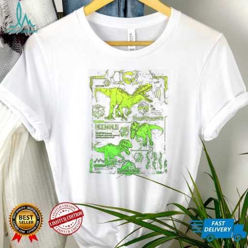 Jurassic+Park+Jurassic+World+Indominus+Rex+Green+Schematic+T Shirt m7S8P