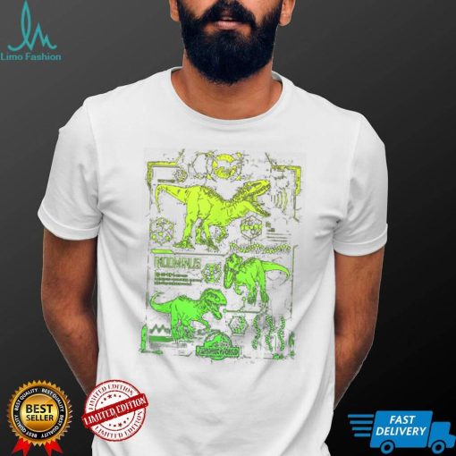 Jurassic+Park+Jurassic+World+Indominus+Rex+Green+Schematic+T Shirt m7S8P