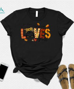 Just A Daycare Provider Who Loves Fall Messy Bun Autumn T Shirt