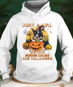Just a Girl who loves Border Collie and Halloween T Shirt
