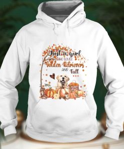 Just a Girl who loves Golden Retriever and Fall Pumpkin Happy Thanksgiving shirt