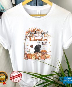 Just a Girl who loves Labrador and Fall Pumpkin Happy Thanksgiving shirt