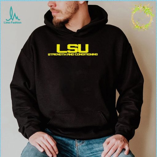 LSU strength and conditioning T shirt