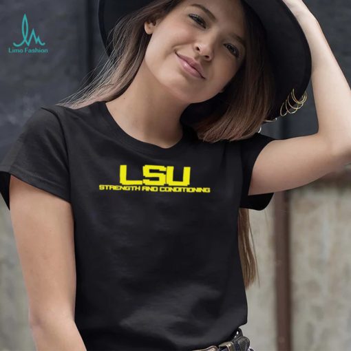 LSU strength and conditioning T shirt