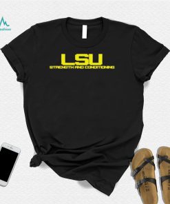 LSU strength and conditioning T shirt