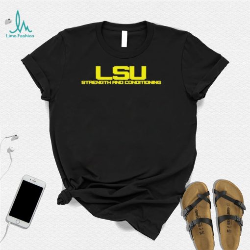 LSU strength and conditioning T shirt