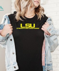 LSU strength and conditioning T shirt