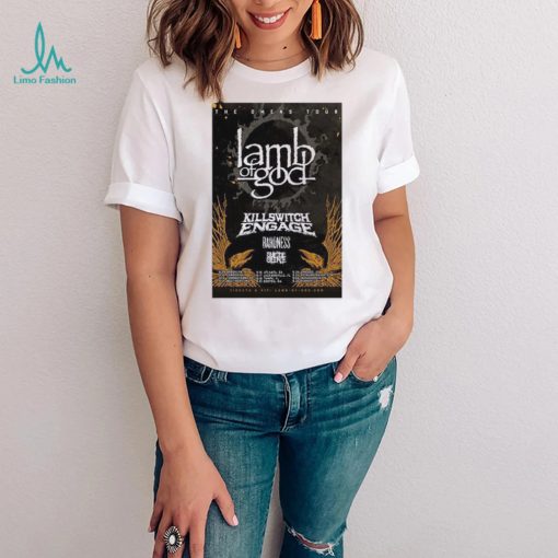 Lamb of god killswitch engage 2022 concert tour poster shirt