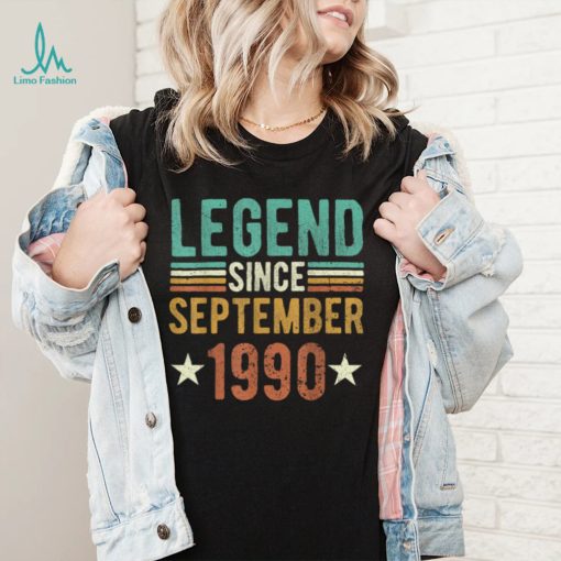 Legend Since September 1990 shirt, 32 Years Old 32nd tee T Shirt