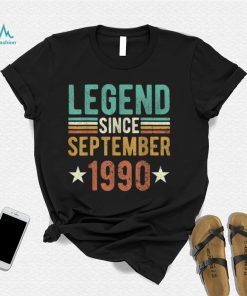 Legend Since September 1990 shirt, 32 Years Old 32nd tee T Shirt