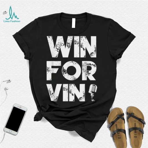 Los Angeles Baseball Announcer Win For Vin Microphone T Shirt