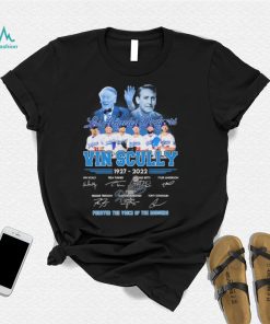 Los Angeles Dodgers Vin Scully 1927 2022 Forever The Voice Of The Dodger Signatures Shirt