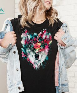 Loves Wolves wolf Face, T Shirt