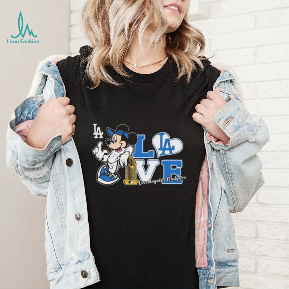 Mickey Mouse Love Los Angeles Dodgers Shirt - Limotees