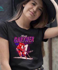 Mike Gartner Washington Capitals comet signature shirt